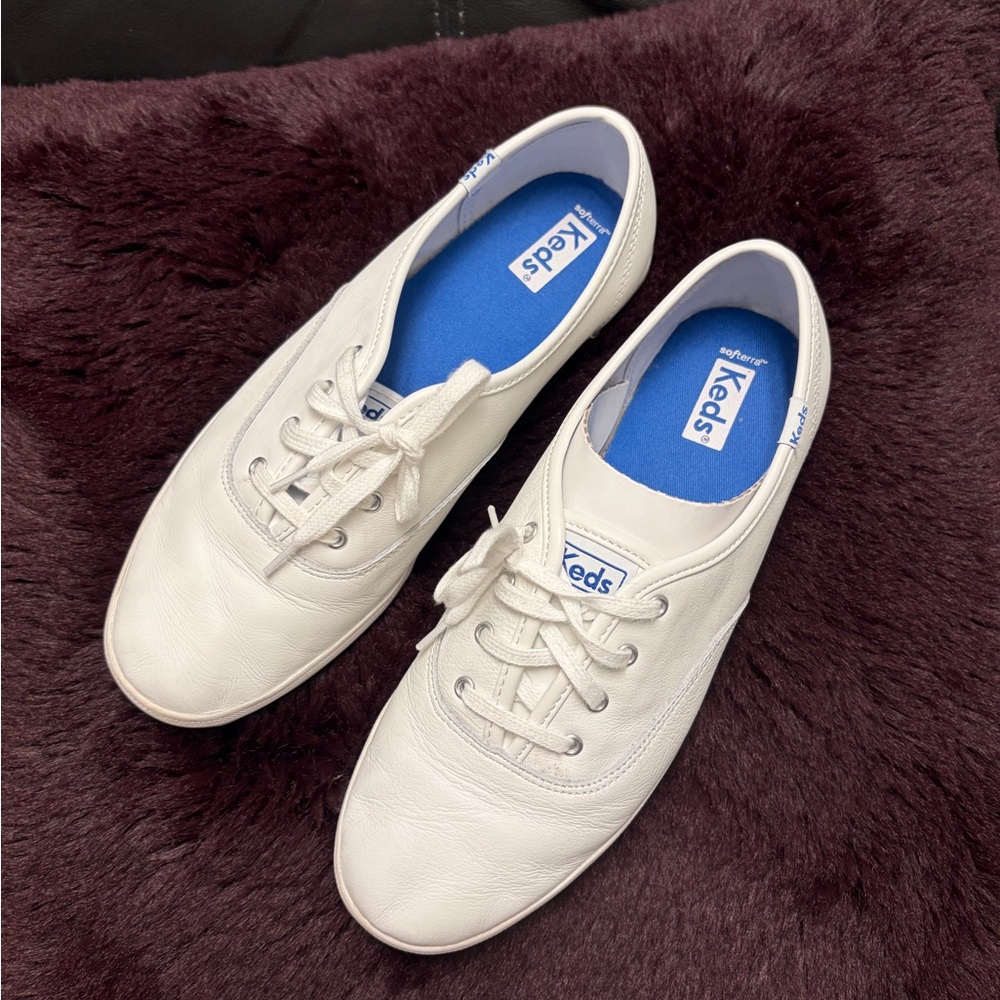 Keds Classic White Leather Sneakers